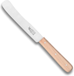 Robert Herder Molenmes - Ontbijtmes - Rauhmacher - Carbonstaal - Lemmet 118 mm - Heft Beukenhout