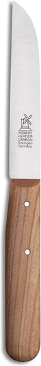 Robert Herder Molenmes - Schilmesje - Carbonstaal - Recht - Lemmet 104 mm - Heft Kersenhout