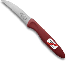 Robert Herder Molenmes - Schilmesje - Classicfutur - RVS - Gebogen - Lemmet 70 mm - Kunststof Heft - Rood