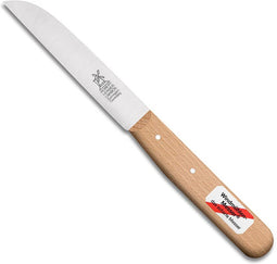 Robert Herder Molenmes - Schilmesje - Recht Lemmet 104 mm - Carbon Staal - Heft Beukenhout