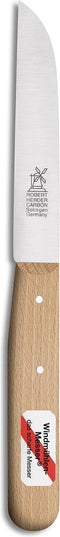 Robert Herder Molenmes - Schilmesje - Recht Lemmet 104 mm - Carbon Staal - Heft Beukenhout