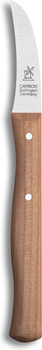 Robert Herder Molenmes - Schilmesje - Tourneermesje - Carbonstaal - Krom - Lemmet 60 mm - Heft Kersenhout