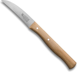 Robert Herder Molenmes - Schilmesje - Tourneermesje - RVS - Krom - Lemmet 70 mm - Heft Beukenhout