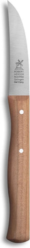 Robert Herder Molenmes - Schilmesje - Tourneermesje - RVS - Krom - Lemmet 70 mm - Heft Kersenhout