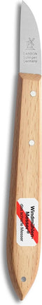 Robert Herder Molenmes - Tuinbouwmesje - Bloemenmesje - Carbonstaal - Lemmet 46 mm - Lang Heft Beukenhout