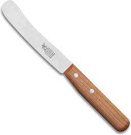 Robert Herder Ontbijtmes - Buckels - Carbonstaal - Lemmet 118 mm - Heft Kersenhout