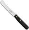 Robert Herder Ontbijtmes - Buckels - RVS - Gekarteld - Lemmet 118 mm - Heft POM Zwart