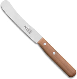 Robert Herder Ontbijtmes - Buckels - RVS - Lemmet 118 mm - Heft Perenhout