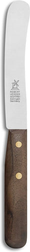Robert Herder Ontbijtmes - Buckels - RVS - Lemmet 118 mm - Heft Walnotenhout