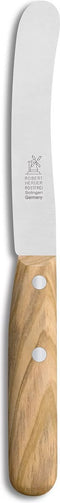 Robert Herder Ontbijtmes - Mini Buckels - RVS - Lemmet 100 mm - Heft Olijfhout