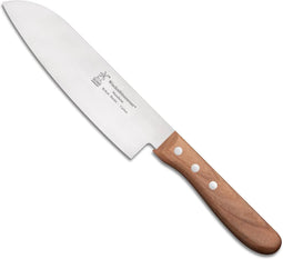 Robert Herder Santoku Koksmes - Carbonstaal - Lemmet 16.5 cm - Heft Beukenhout