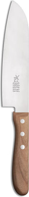 Robert Herder - Santoku Koksmes - RVS - Lemmet 16,5 cm - Luxe kersen houten Handvat