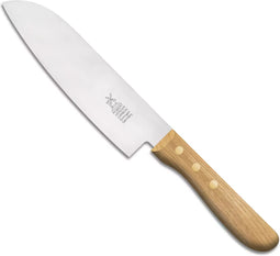 Robert Herder Santoku Koksmes - RVS - Lemmet 21 cm - Heft Eikenhout