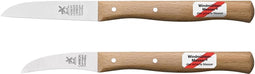 Robert Herder Set Schilmessen - Molenmes Carbonstaal - 8.5 cm - Gebogen Vogelsnavel - 6 cm - Niet Roestvrij - Duurzaam Fsc Roodbeuken Heft
