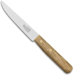 Robert Herder Steakmes - Buckels - RVS - Glad - Lemmet 11 cm - Heft Eikenhout