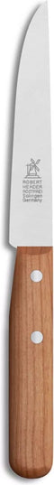 Robert Herder Steakmes - Buckels - RVS - Glad - Lemmet 11 cm - Heft Kersenhout