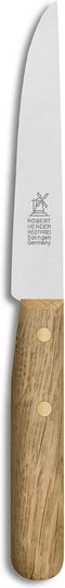 Robert Herder Steakmes - Buckels - RVS - Glad - Lemmet 11 cm - Heft Eikenhout