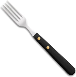 Robert Herder Steakvork - Buckels - RVS - Lemmet 20 cm - Heft POM Zwart