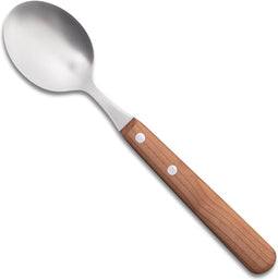 Robert Herder Tafellepel - Buckels - RVS - Lemmet 20 cm - Heft Kersenhout