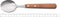 Robert Herder Tafellepel - Buckels - RVS - Lemmet 20 cm - Heft Kersenhout