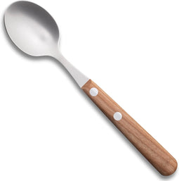 Robert Herder Theelepel - Buckels - RVS - Lemmet 15 cm - Heft Kersenhout