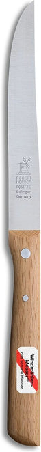 Robert Herder Universeelmes - Hahnefeder - RVS - Lemmet 13 cm - Heft Beukenhout