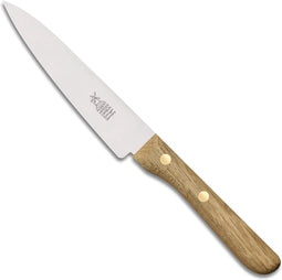 Robert Herder Universeelmes - Petty Omnivore - Carbonstaal - Middenspits - Lemmet 13 cm - Heft Eikenhout