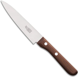 Robert Herder Universeelmes - Petty Omnivore - RVS - Middenspits - Lemmet 13 cm - Heft Pruimenhout