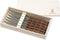 Robert Herder Windmühle Steakmes - RVS - Fijne Kartel - Lemmet 12.5 cm - Heft Pruimenhout - 6 Stuks