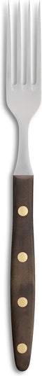 Robert Herder Windmühle Steakvork en Steakmes - RVS - Glad - Lemmet 12.5 cm - Heft Walnotenhout