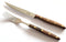 Robert Herder Windmühle Steakvork - RVS - Lengte 20.5 cm - Heft Walnotenhout