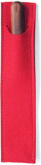 Robert Herder Windmühlenmesser Messer-Etui van Rood Wollen Vilt - 240 x 55 x 2 mm
