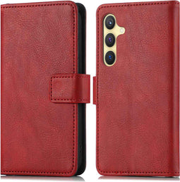 iMoshion Hoesje Geschikt voor Samsung Galaxy S24 Hoesje Met Pasjeshouder - iMoshion Luxe Bookcase - Rood