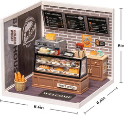 Robotime DIY Super Store Golden Wheat Bakery - DW005 - Miniatuur - Poppenhuis - Bouwpakket - DIY
