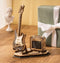 Robotime Electric Guitar TG605K - Houten 3D DIY bouwset electrische gitaar - Miniatuur - Bouwpakket - Knutselen
