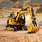 Robotime Excavator TG508K - 3D puzzel - Houten bouwpakket - Knutselen - Miniatuur