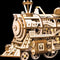 Robotime modelbouwpakket Locomotief hout 370mmx185mmx120mm - Naturel kleur
