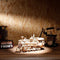 Robotime modelbouwpakket Locomotief hout 370mmx185mmx120mm - Naturel kleur