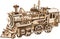 Robotime modelbouwpakket Locomotief hout 370mmx185mmx120mm - Naturel kleur