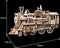 Robotime modelbouwpakket Locomotief hout 370mmx185mmx120mm - Naturel kleur