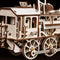 Robotime modelbouwpakket Locomotief hout 370mmx185mmx120mm - Naturel kleur