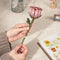 Robotime Pink Carnation TW051 - Knutselen - DIY - Houten bouwpakket - Volwassenen - Bloemen - Creatief
