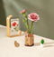 Robotime Pink Carnation TW051 - Knutselen - DIY - Houten bouwpakket - Volwassenen - Bloemen - Creatief