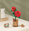 Robotime Red Camellia TW031 - Rode Camelia - Knutselen - DIY - Houten bouwpakket - Volwassenen