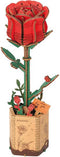Robotime Red Rose TW042 - Rode Roos - Knutselen - DIY - Houten bouwpakket - Volwassenen - Bloemen - Creatief
