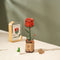 Robotime Red Rose TW042 - Rode Roos - Knutselen - DIY - Houten bouwpakket - Volwassenen - Bloemen - Creatief