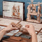 Robotime ROKR Classic Printing Press LK602 - Houten Bouwpakket - Knutselen - Hobby - Volwassenen - Miniatuur