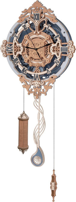 Robotime - Romantic Notes Wall Clock - Klok - Knutselen - Houten modelbouw - Modelbouw - DIY - Hout 3D puzzel - Tieners - Volwassenen - 231 stukjes