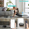 robotstofzuiger, 2600 Pa sterke zuigkracht, compatibel met Alexa, app-bediening, zelfopladende robotstofzuiger, schone harde vloer, laagpolig tapijt, dierenhaar, slank, 2022 upgrade P10 (zwart)