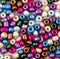 Rocaille mix, afm 4/0 , d: 5 mm, metallic kleuren, 130gr, gatgrootte 1,2 mm